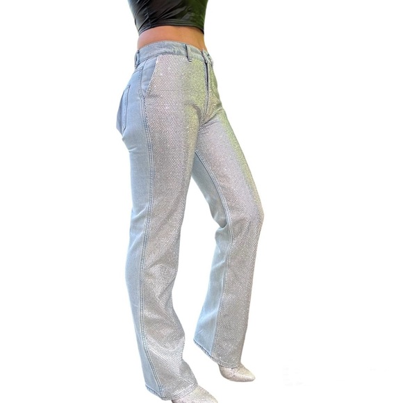 FRAME Atelier Le Jane Crystal Jeans SIZE 27 - Picture 4 of 13